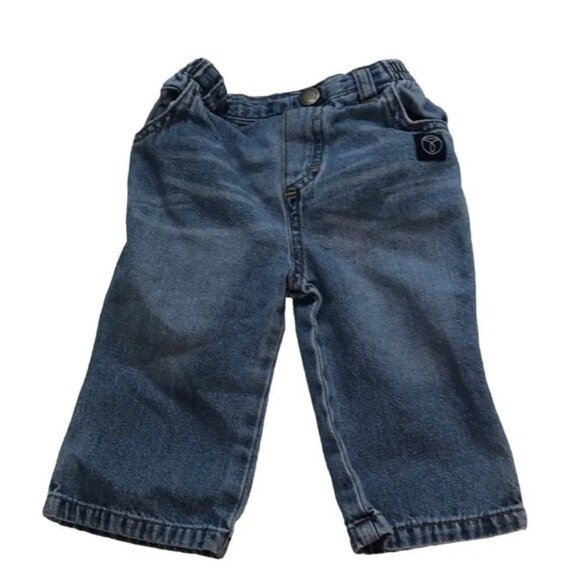 Jeans Boys Denim Elastic Waist Pull On Classic‎ Casual Toddler Pants - Picture 1 of 7